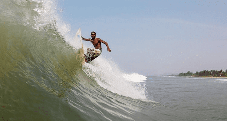 surfing in Gokarna,