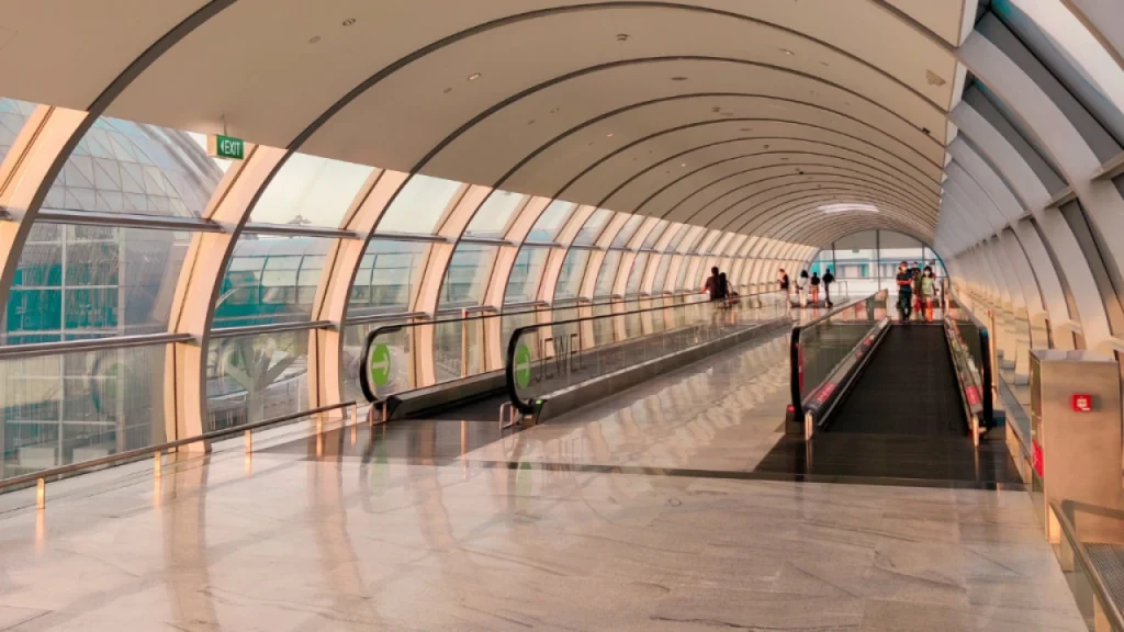 A rare sight of Changi Airport Terminal 3 transit area is quiet